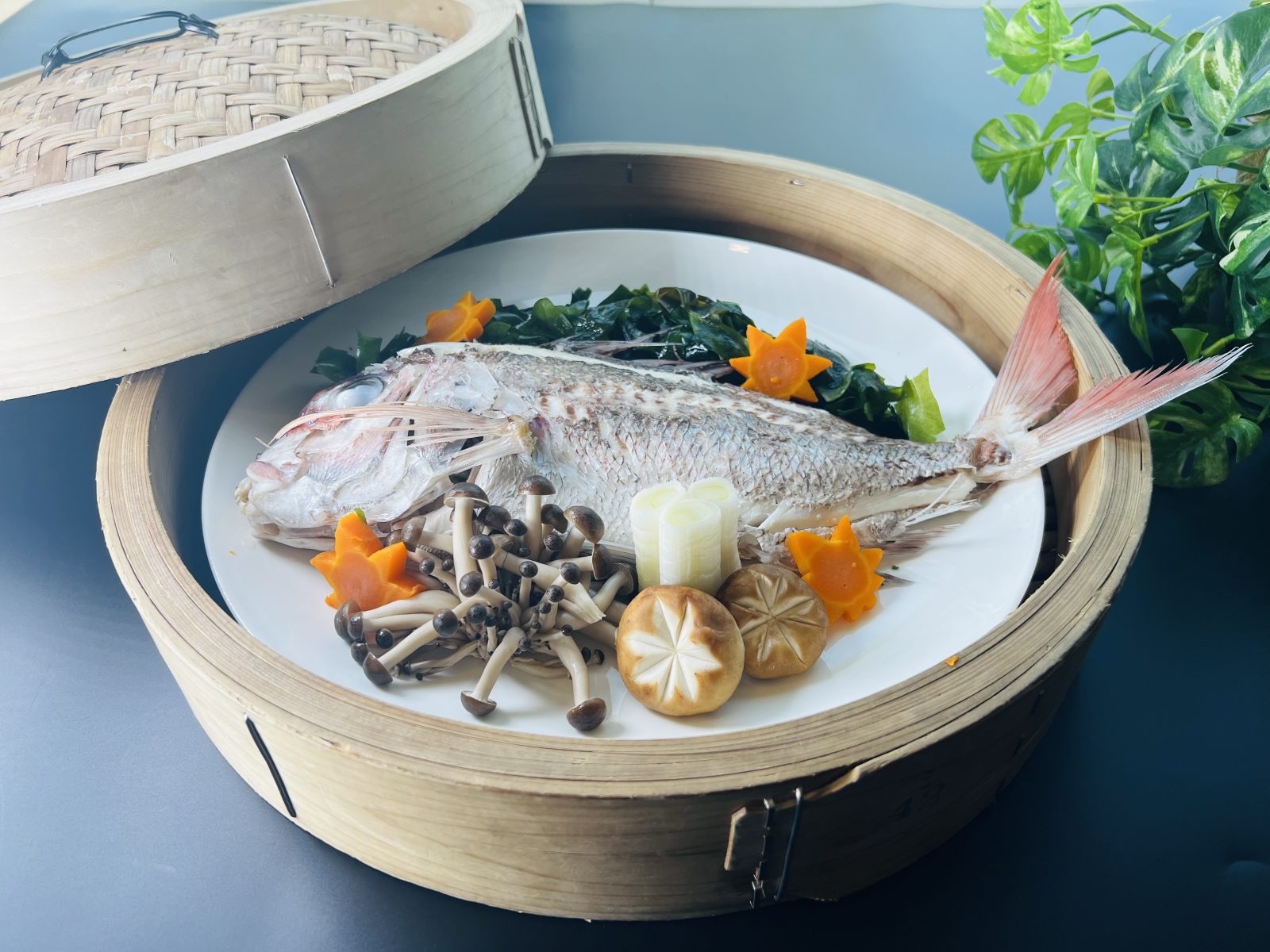 Morning dinner buffet utilizing ingredients from Awajishima