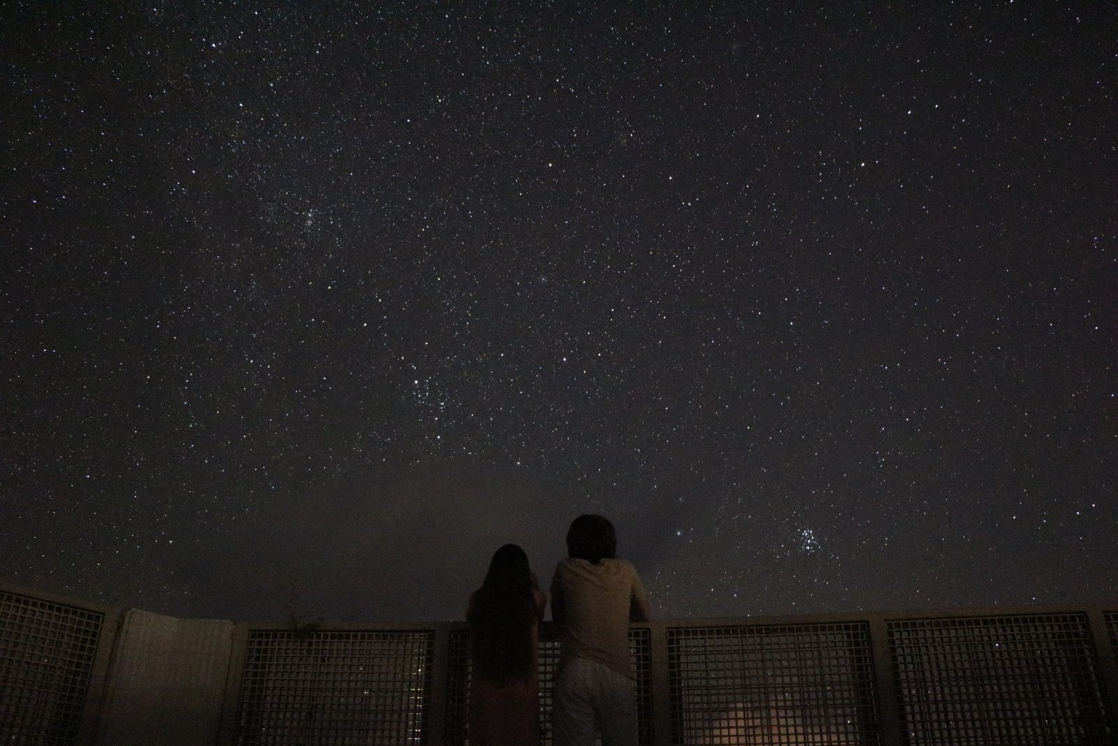 A special time to enjoy the clear night sky of winter season and the shining winter constellations