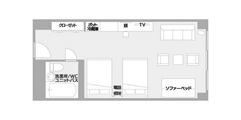 房間布局圖|淡路島美爵溫泉度假酒店【官方】