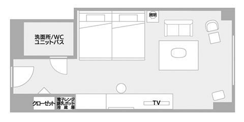 房間布局圖|淡路島美爵溫泉度假酒店【官方】